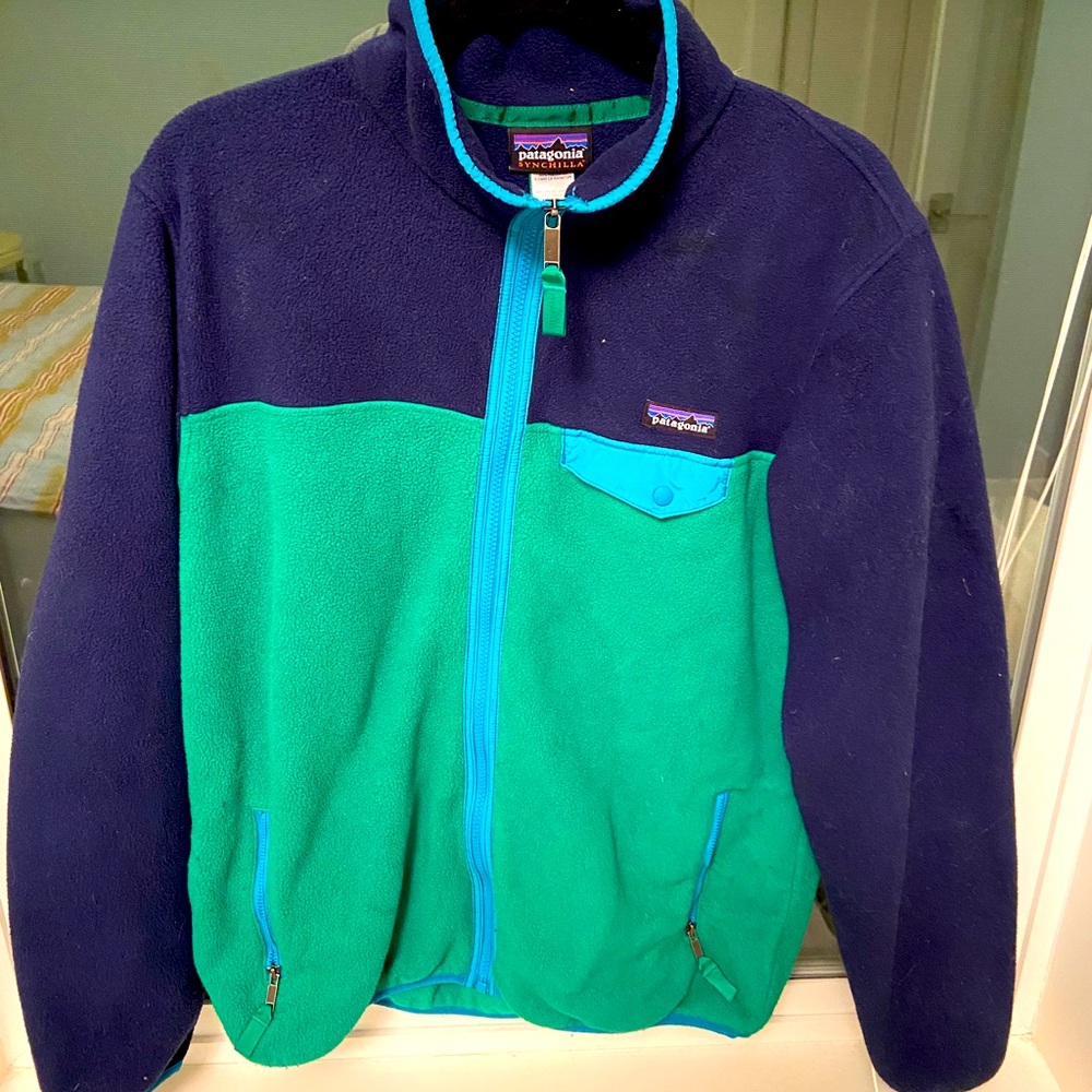 Patagonia Synchilla green blue